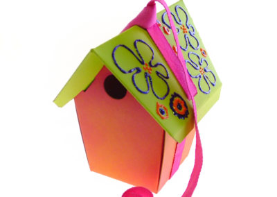 DIY paper birdhouses